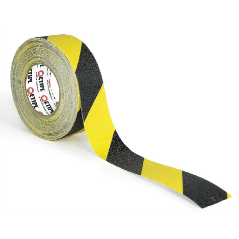 ETIPL Anti Skid Tape (Yellow-Black Zebra)25mmX5mtr