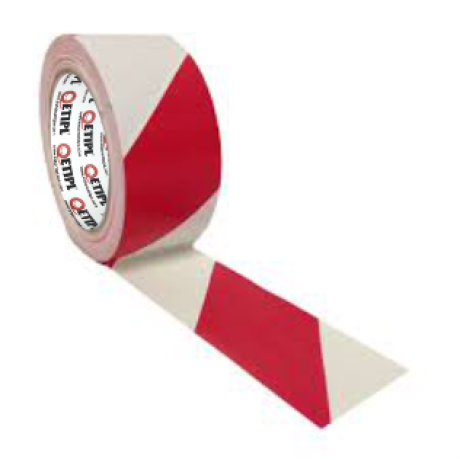 ETIPL Red White Floor Marking Tape