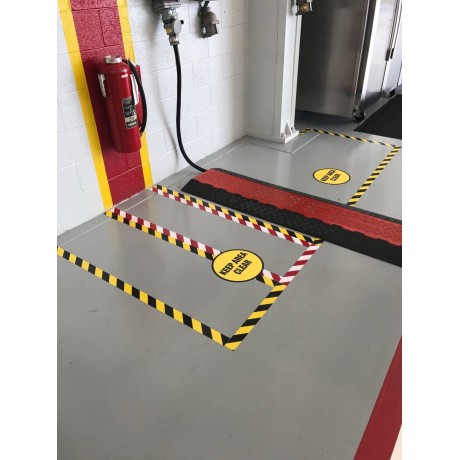 ETIPL Red White Floor Marking Tape