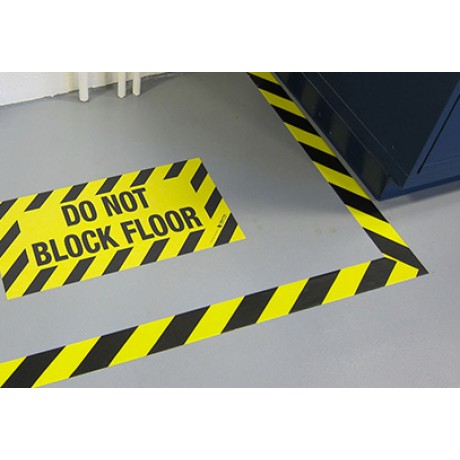 ETIPL Yellow Black Floor Marking Tape